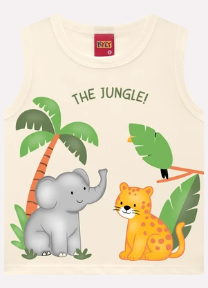 Kyly - Conjunto Infantil Menino Bichinhos Bege - KYLY
