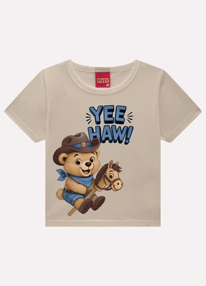 Kyly - Conjunto Infantil Menino Bichinhos Bege - KYLY