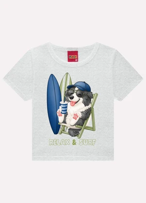 Kyly - Conjunto Infantil Menino Bichinhos Cinza - KYLY