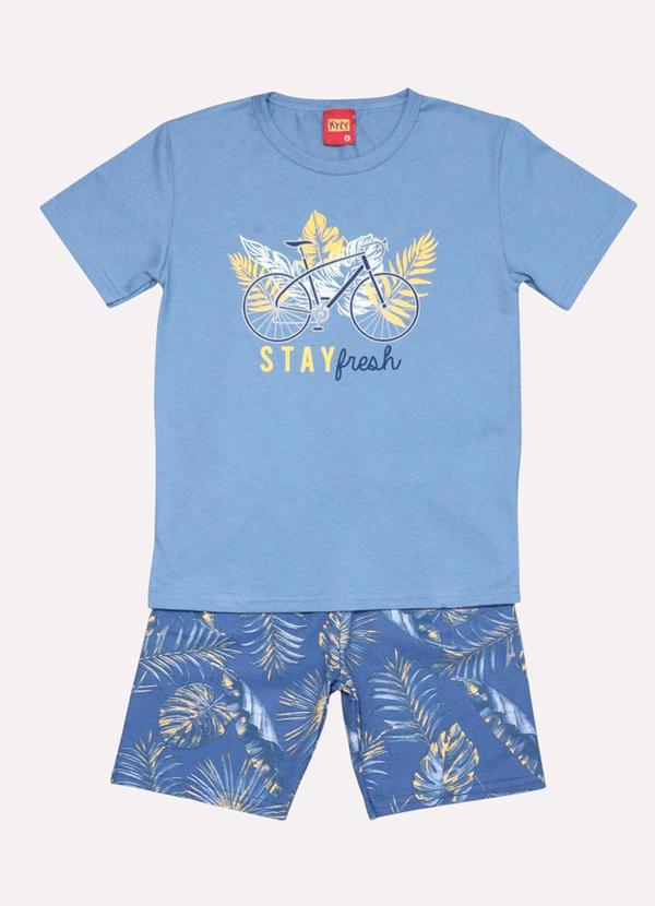 Kyly - Conjunto Infantil Menino Bicicleta Azul