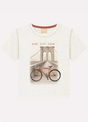 Milon - Conjunto Infantil Menino Bicicleta Cinza - MILON