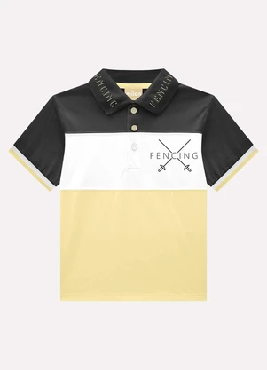 Milon - Conjunto Infantil Menino Bordado Amarelo - MILON