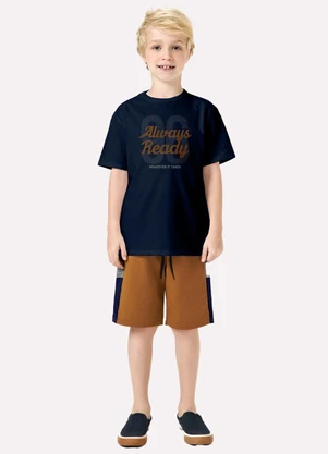 Kyly - Conjunto Infantil Menino Bordado Azul - KYLY