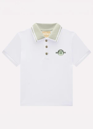 Milon - Conjunto Infantil Menino Bordado Branco - MILON