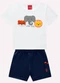 Kyly - Conjunto Infantil Menino Bordado Branco - variação: Branco