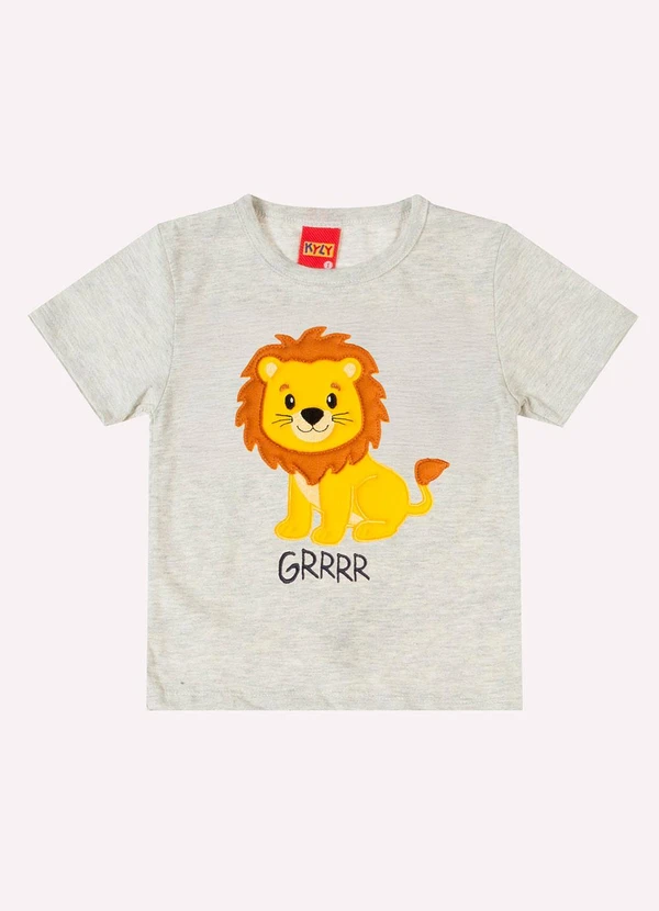 Kyly - Conjunto Infantil Menino Bordado Cinza 2