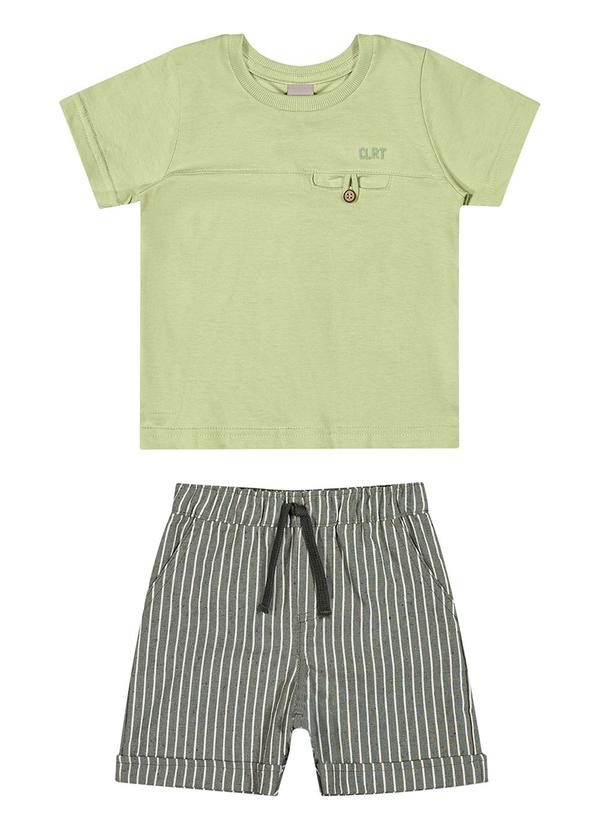 Colorittá - Conjunto Infantil Menino Bordado Colorittá Verde