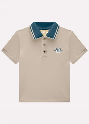 Milon - Conjunto Infantil Menino Bordado Marrom - MILON