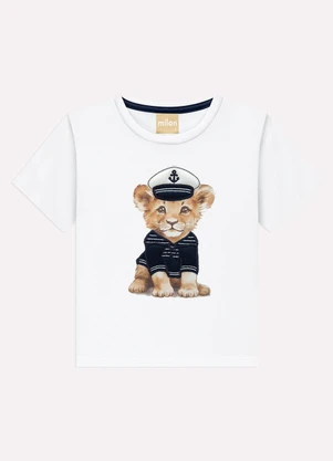 Conjunto Infantil Menino Bordado Milon (Branco) - MILON