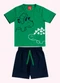 Kyly - Conjunto Infantil Menino Bordado Marrom - variação: Verde