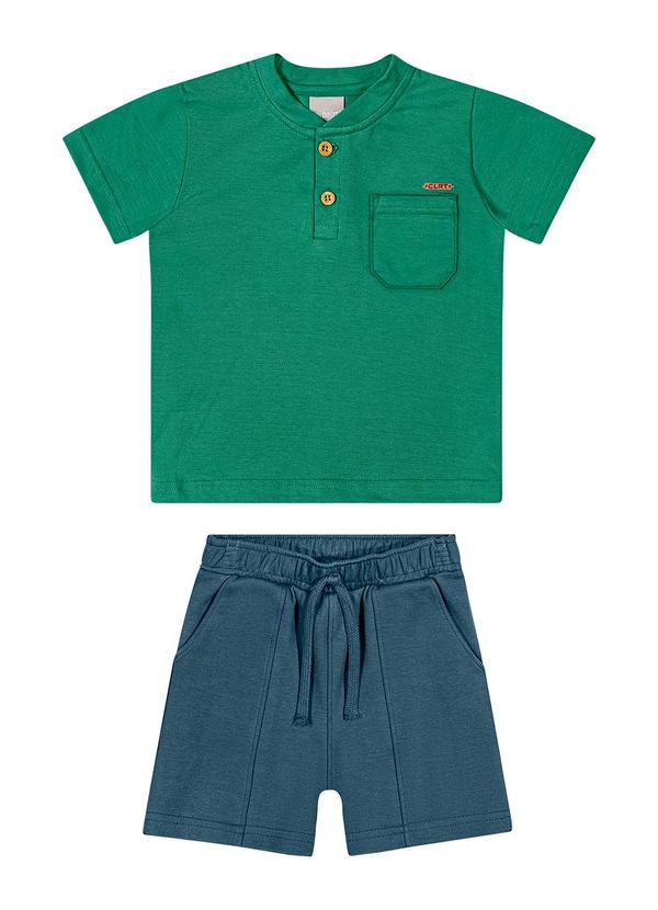 Colorittá - Conjunto Infantil Menino Botões Colorittá Verde