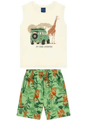 Ddk - Conjunto Infantil Menino Branco - DDK