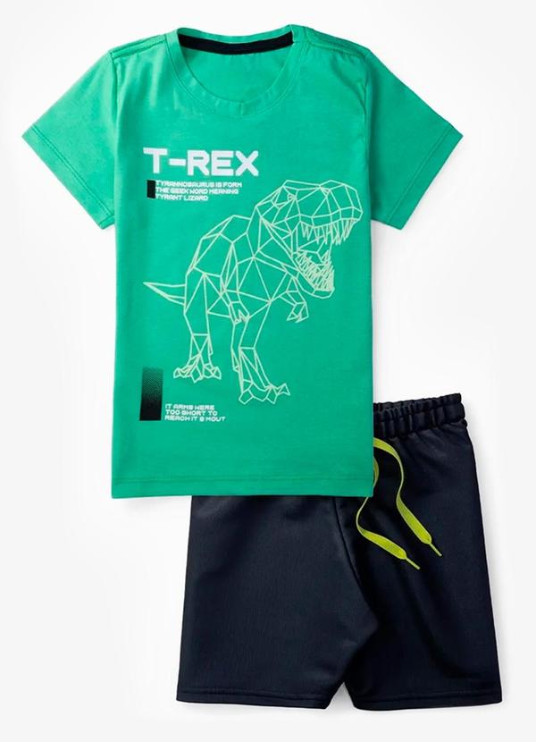 Select - Conjunto Infantil Menino Brilha no Escuro Verde