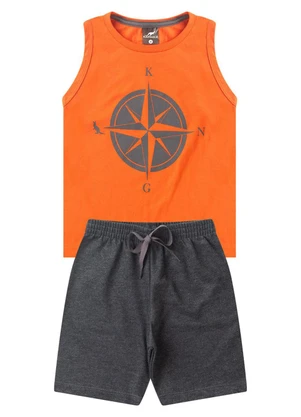 Rosa Azul - Conjunto Infantil Menino Bússola Kangulu Coral - ROSA AZUL