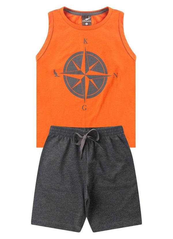 Rosa Azul - Conjunto Infantil Menino Bússola Kangulu Coral