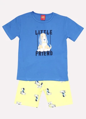 Kyly - Conjunto Infantil Menino Cachorrinho Azul - KYLY