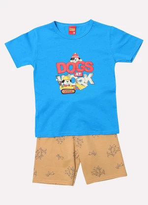 Kyly - Conjunto Infantil Menino Cachorrinho Azul - KYLY