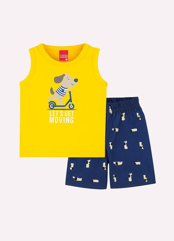 Kyly - Conjunto Infantil Menino Cachorrinho Azul
