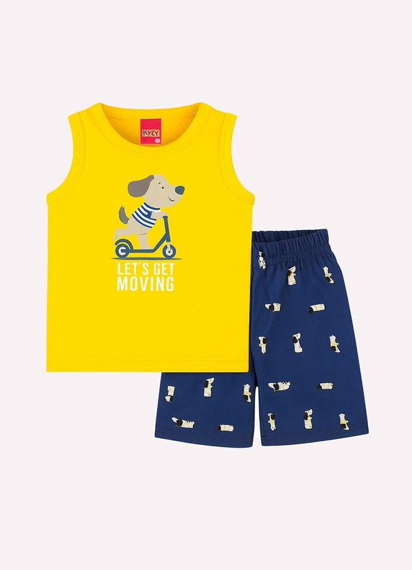 Kyly - Conjunto Infantil Menino Cachorrinho Azul 1