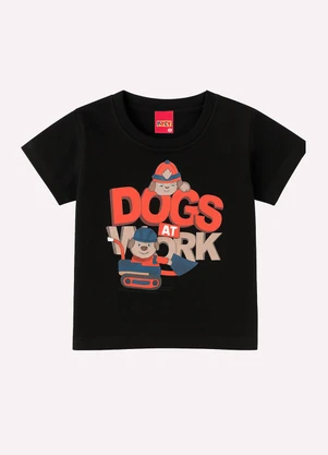 Kyly - Conjunto Infantil Menino Cachorrinho Preto - KYLY