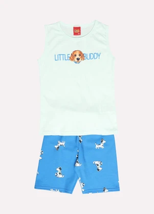 Kyly - Conjunto Infantil Menino Cachorrinho Verde - KYLY