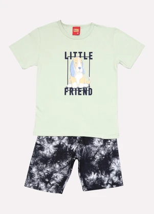 Kyly - Conjunto Infantil Menino Cachorrinho Verde - KYLY