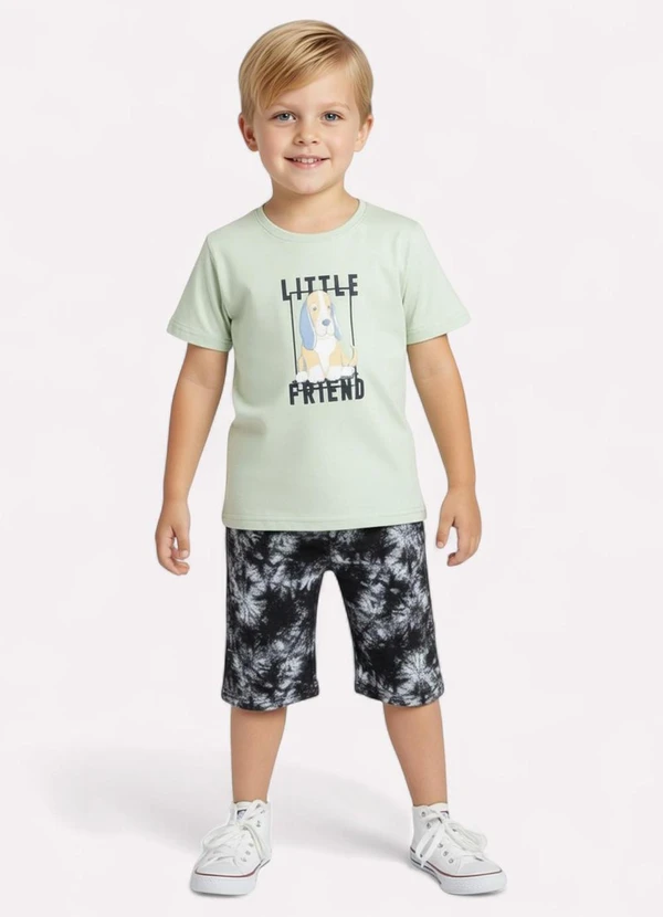 Kyly - Conjunto Infantil Menino Cachorrinho Verde