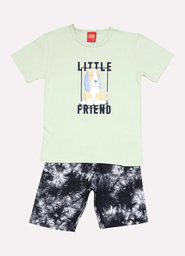 Kyly - Conjunto Infantil Menino Cachorrinho Verde 2