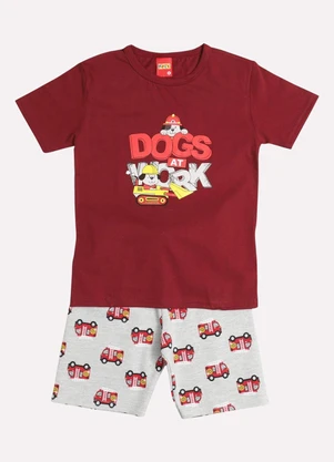 Kyly - Conjunto Infantil Menino Cachorrinho Vinho - KYLY