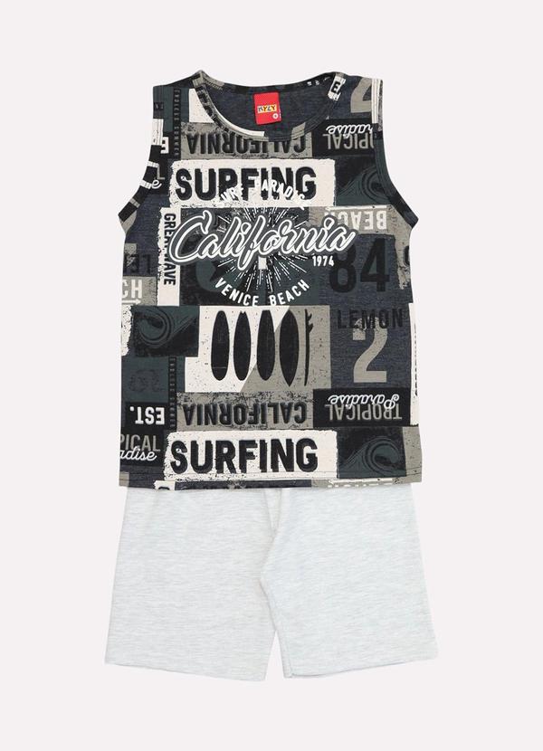 Kyly - Conjunto Infantil Menino Califórnia Cinza 2