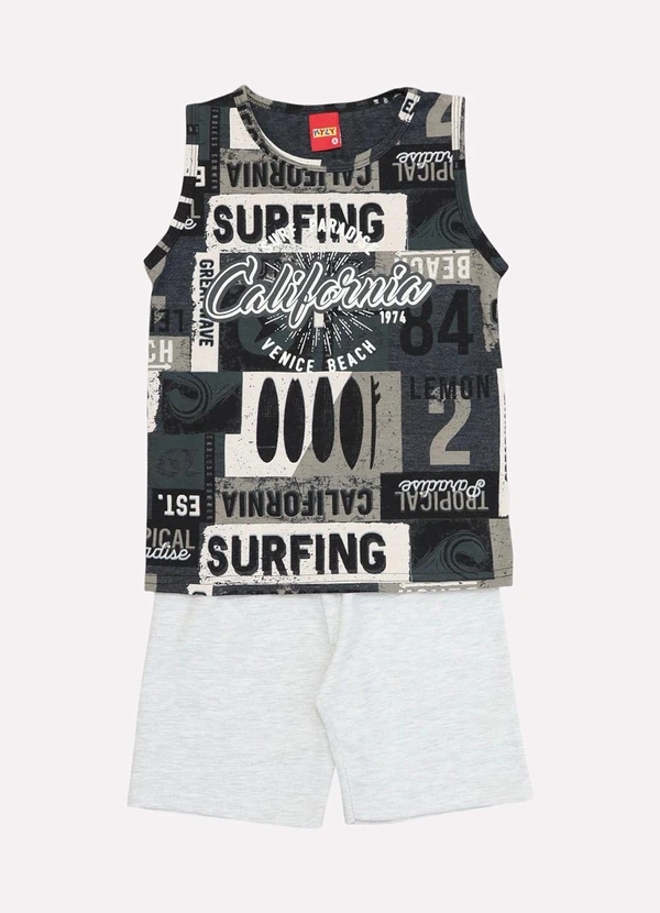 Kyly - Conjunto Infantil Menino Califórnia Cinza 2