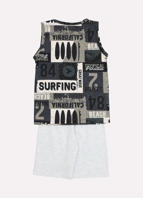 Kyly - Conjunto Infantil Menino Califórnia Cinza 3