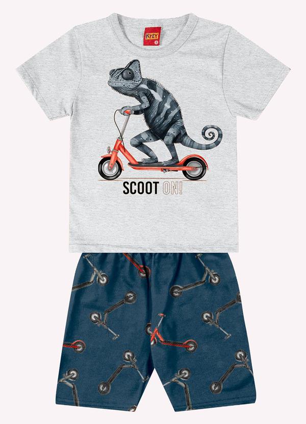 Kyly - Conjunto Infantil Menino Camaleão Cinza 1