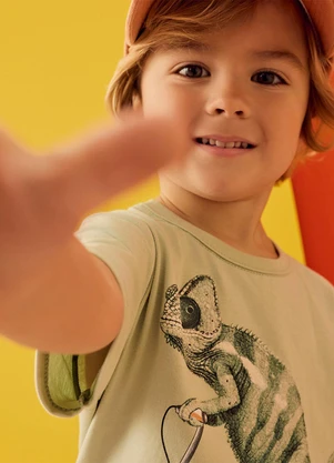Kyly - Conjunto Infantil Menino Camaleão Verde - KYLY