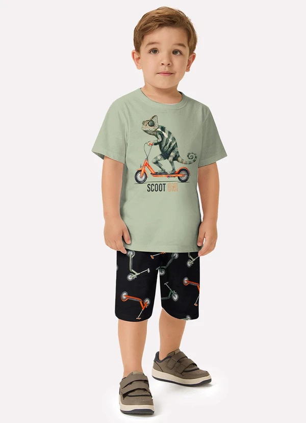 Kyly - Conjunto Infantil Menino Camaleão Verde 3