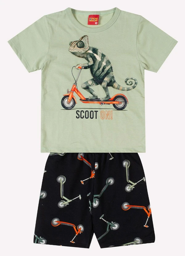 Kyly - Conjunto Infantil Menino Camaleão Verde 4