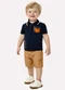 Kyly - Conjunto Infantil Menino Caranguejo Cinza - variação: Azul Marinho