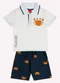 Kyly - Conjunto Infantil Menino Caranguejo Cinza - variação: Cinza