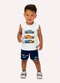 Kyly - Conjunto Infantil Menino Carros Branco - variação: Branco