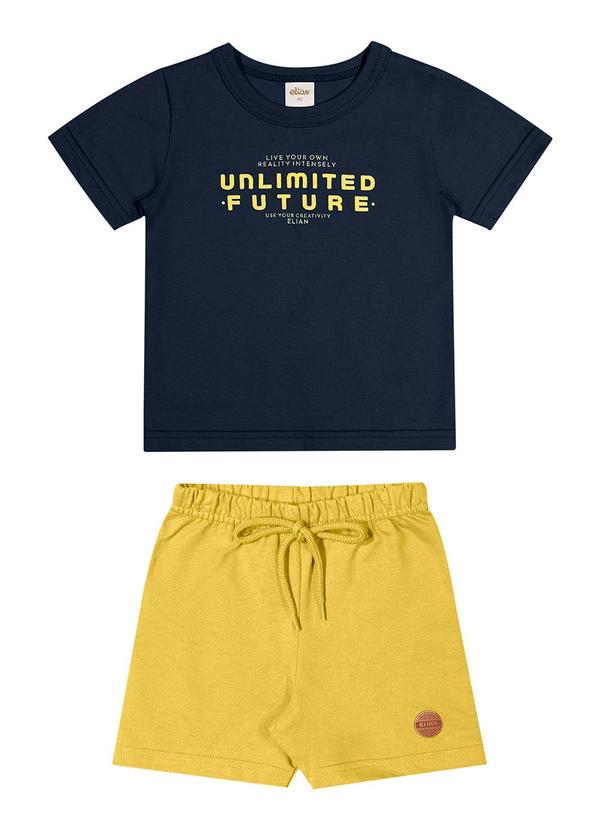 Elian - Conjunto Infantil Menino Casual Elian Azul