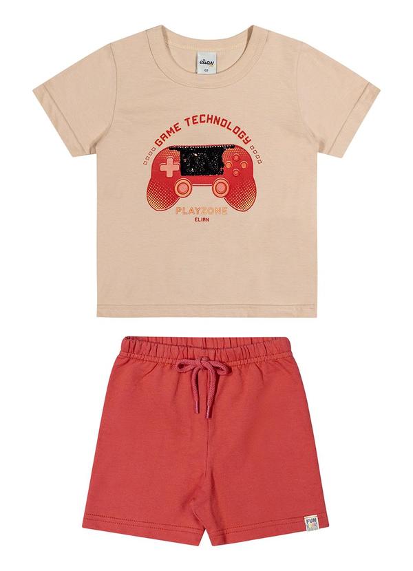 Elian - Conjunto Infantil Menino Casual Elian Bege 2