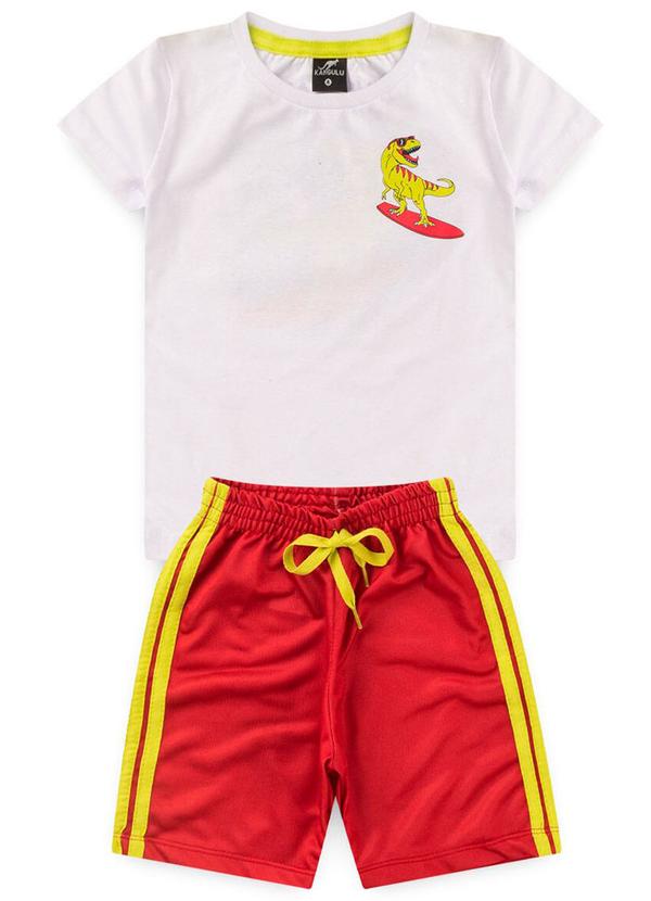 Rosa Azul - Conjunto Infantil Menino Catch The Wave Branco