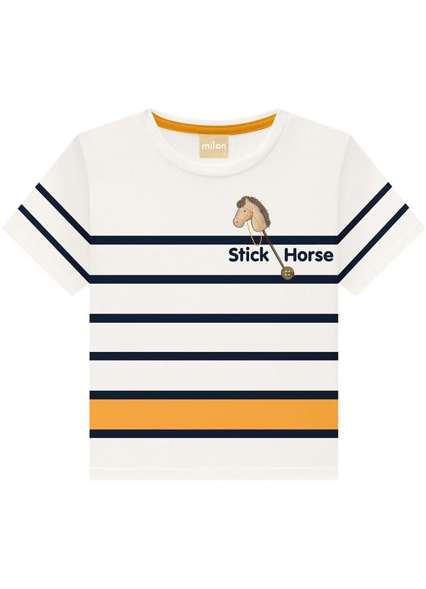 Milon - Conjunto Infantil Menino Cavalinho Off White 2