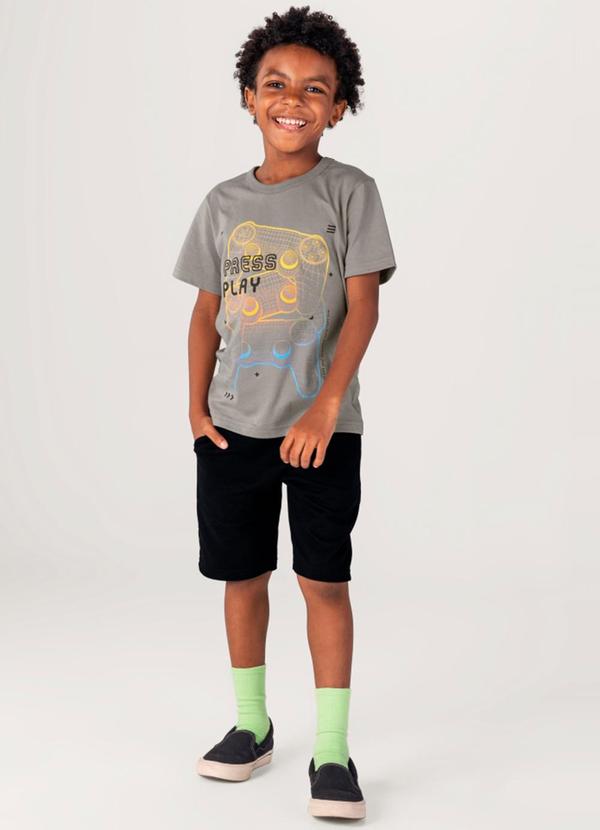 Brandili - Conjunto Infantil Menino Cinza