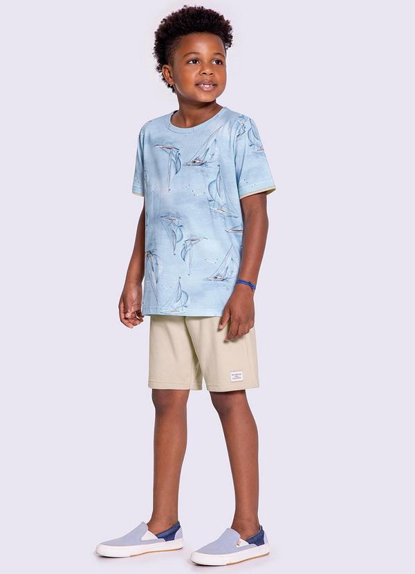 Alakazoo - Conjunto Infantil Menino com Camiseta Azul
