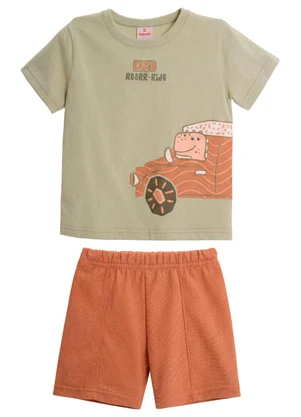 Brandili - Conjunto Infantil Menino com Estampa de Dinossauro - BRANDILI
