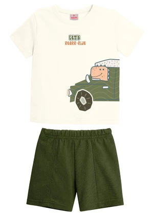 Brandili - Conjunto Infantil Menino com Estampa de Dinossauro - BRANDILI