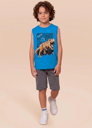 Brandili - Conjunto Infantil Menino com Estampa de Dinossauro - BRANDILI