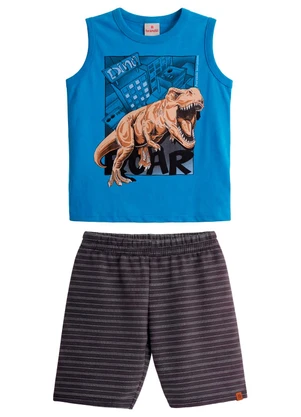 Brandili - Conjunto Infantil Menino com Estampa de Dinossauro - BRANDILI