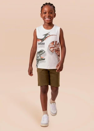 Brandili - Conjunto Infantil Menino com Estampa de Dinossauro - BRANDILI